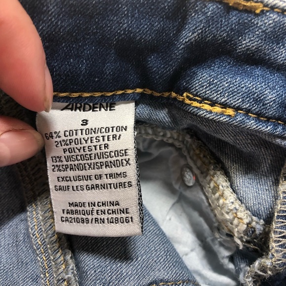 Ardene Eighty Two denim distressed jeans NWT skinny sizec3 - Picture 9 of 11